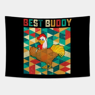 Best Buddy Chicken Tapestry