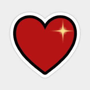 Red Sparkling heart Magnet