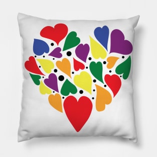 Colorful heart Pillow