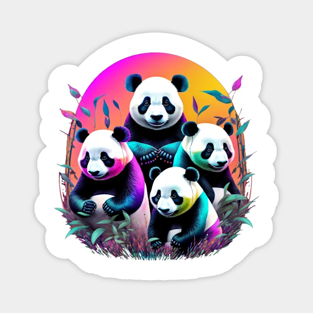 Panda Vibes Magnet by Dürer Design