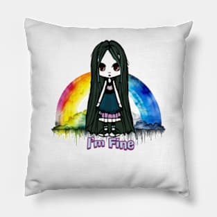 Anime Under the rainbow Pillow