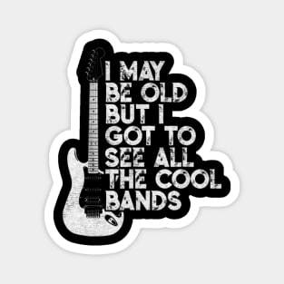 guitar bands cool Magnet