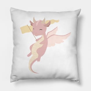 Dragon - Mauve Pillow