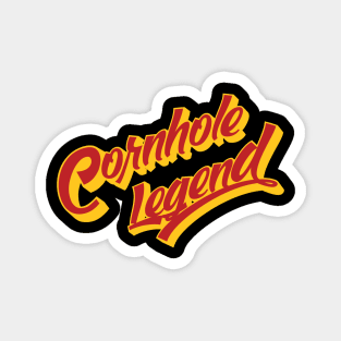 Cornhole Legend Vintage Script Magnet