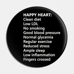 For a healthy, happy heart Pin