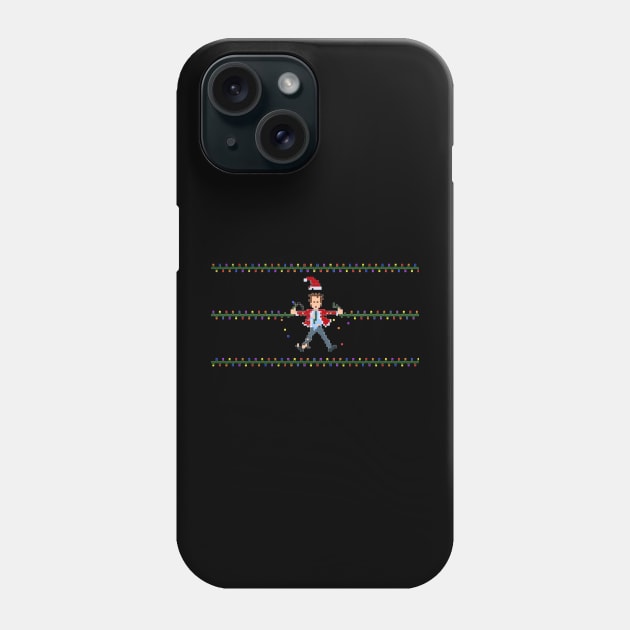 clark christmas in pixel art Phone Case by TommySniderArt