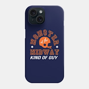 Chicago Sports Fan Design - Football Helmet (Navy background) Phone Case