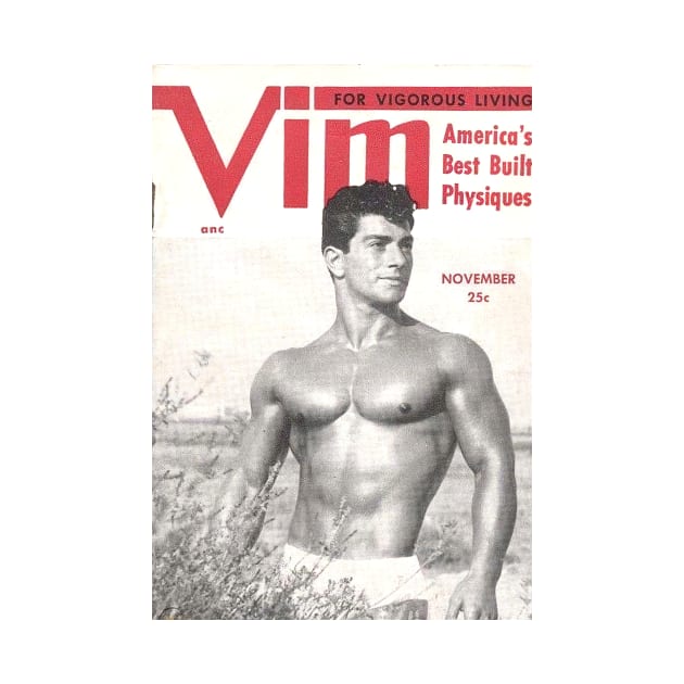 VIM America's Best Built Physiques - Vintage Physique Muscle Male Model Magazine Cover by SNAustralia