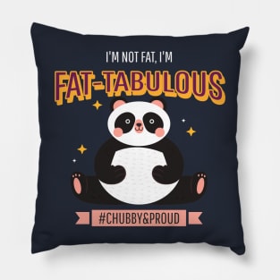 Fat-Tabulous Panda Bear Pillow