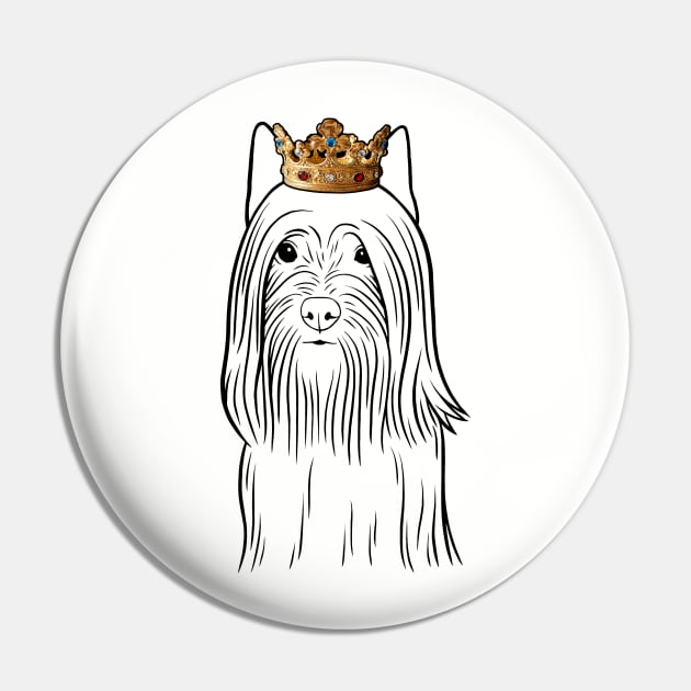 Silky Terrier Dog King Queen Wearing Crown Pin by millersye