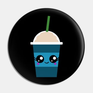 Kawaii Iced Coffee Pin