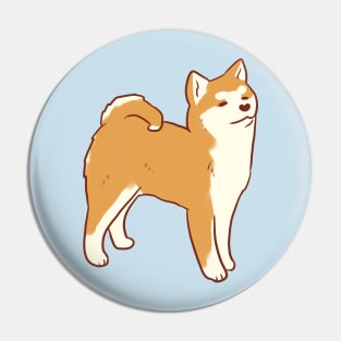 japanese akita illustration Pin