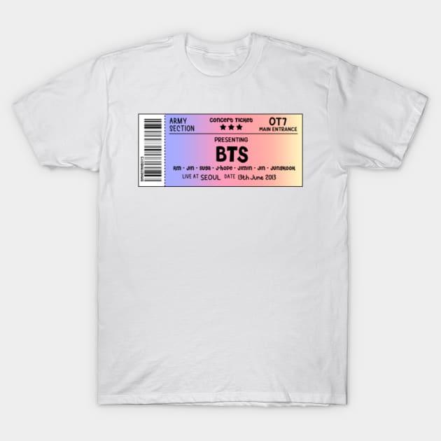 skeletonvenus BTS Concert Ticket Love Yourself Women's T-Shirt