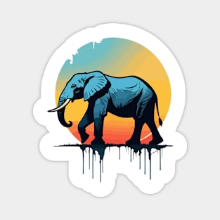 Elephant silhouette Magnet