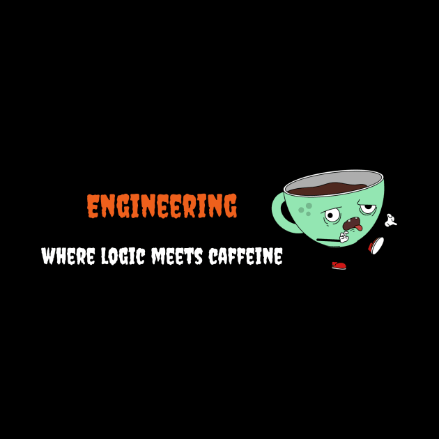 When Logic Meets Caffeine Funny Engineers by FierceFurGallery