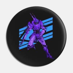 Jackrabbot Purple Blue Pin