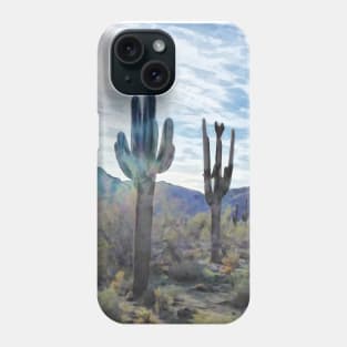 White Tanks Sunset Phone Case