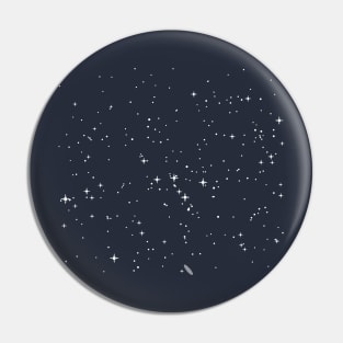 Constellation Cassiopeia - Astronomy Illustration Pin