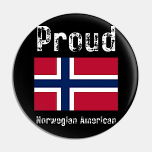 Proud Norwegian American Pin