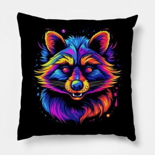 Raccoon Smiling Pillow