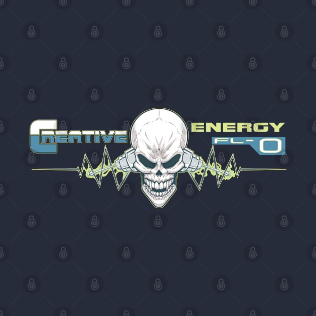 WEIRDO - Creative Energy Flo - Skull - Full Color by hector2ortega