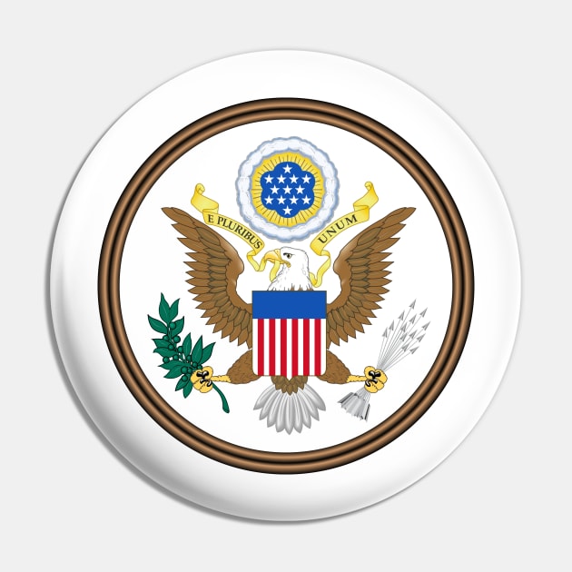 Great Seal of the United States (obverse) Pin by Flags of the World