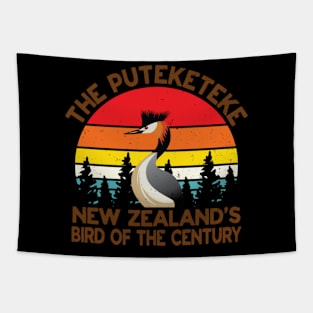 The Puteketeke New Zealand's Bird Of The Century Tapestry