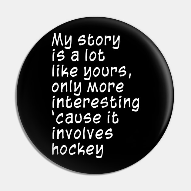 hockey Pin by AaronShirleyArtist