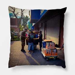 Melrose Street South Bronx New York City Pillow