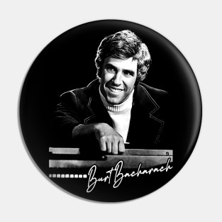 Burt Bacharach  // Retro 60s Aesthetic Design Pin