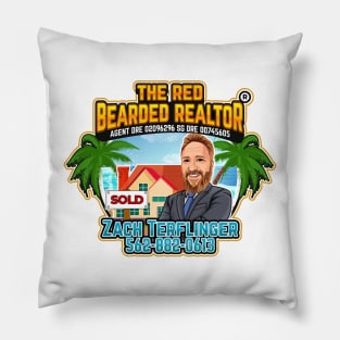 The Red Bearded Realtor New Logo Pillow