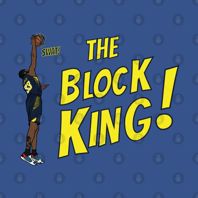 Myles Turner "The Block King" by rattraptees