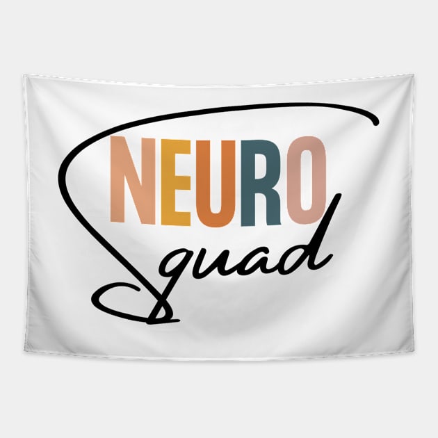 Neuro Squad, funny Neuro Tapestry by yass-art