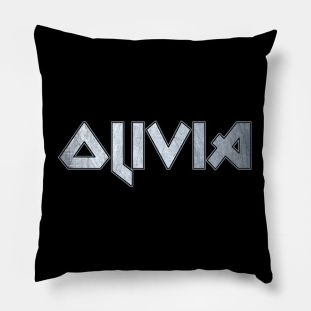 Heavy metal Olivia Pillow by KubikoBakhar