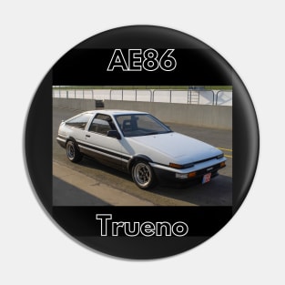 Toyota Corolla GT AE86 Trueno - Black and White Design Pin