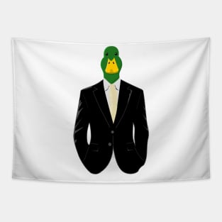 Duck in Business Suit Tapestry