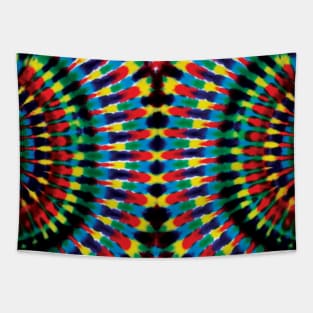 Double DNA Rainbow Tie Dye Tapestry