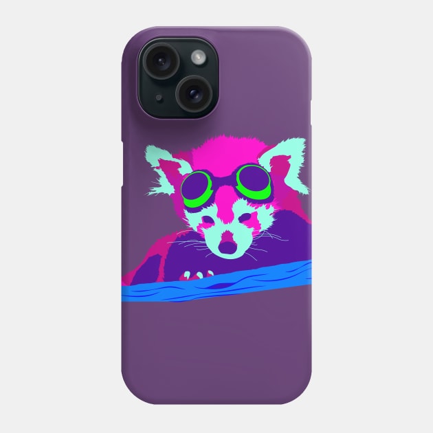 Rad Panda Neon Phone Case by MadArtisan