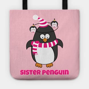 Christmas Penguin Pajama Costume Sister Penguin Shirt Tee T-Shirt Tote