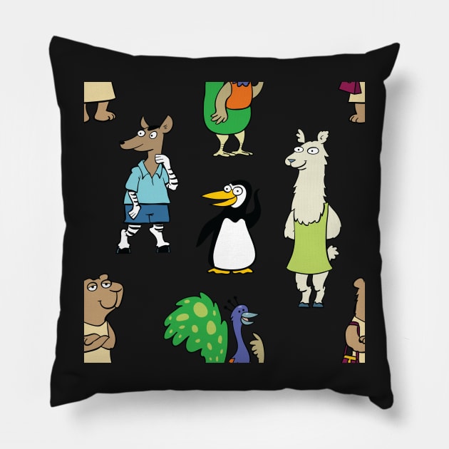 Animals of Argentina Pillow by MrChuckles