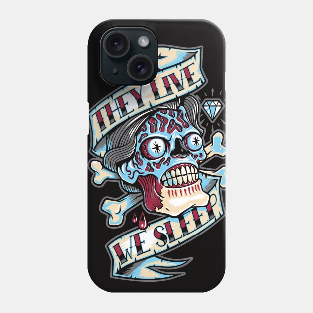 They Live...We Sleep - Sci Fi Horror Phone Case by Nemons