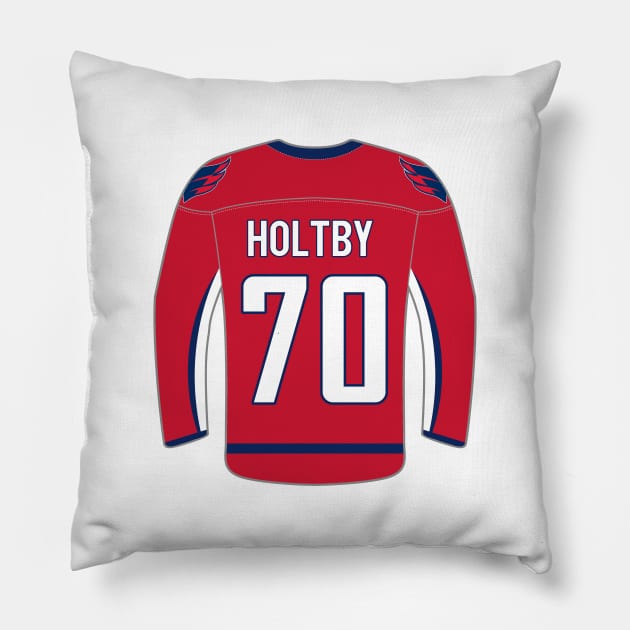 Washington Capitals - Braden Holtby Pillow by swiftscuba