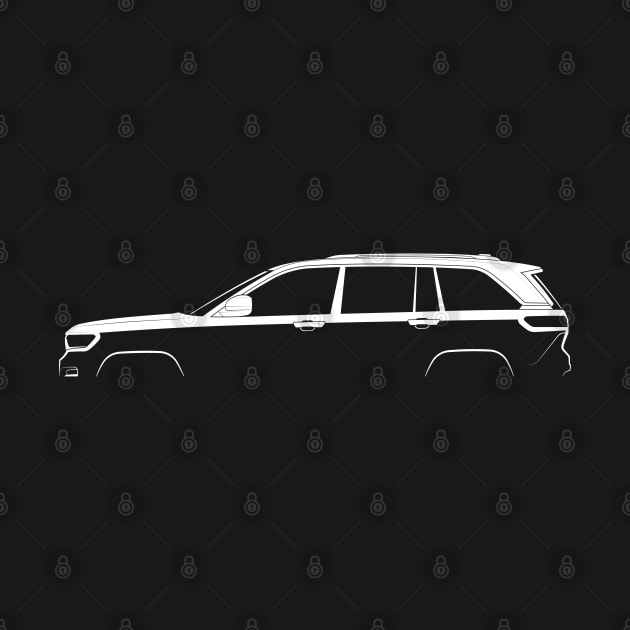 Jeep Grand Cherokee (WL) Silhouette by Car-Silhouettes