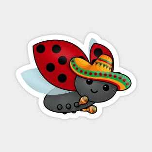 Cinco de Mayo Ladybug Magnet