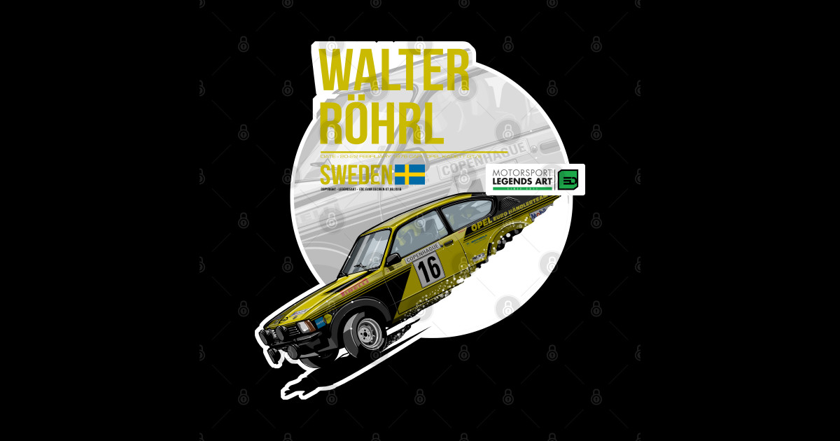 Walter Rohrl - 1976 Sweden - Walter Rohl 1976 Sweden - Magnet | TeePublic