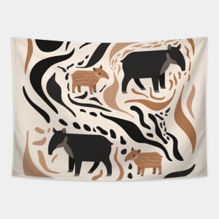 Tapir pattern Tapestry