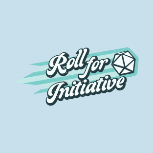 Roll for Initiative Fantasy 80s Retro Ice Dice T-Shirt