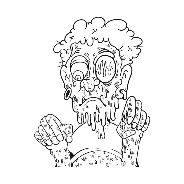 Sad melting uncle illustration by slluks_shop