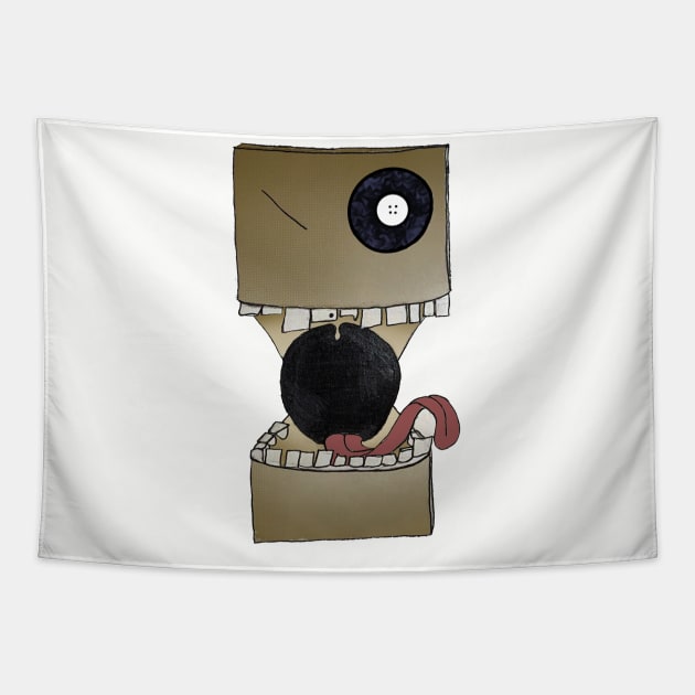 Button Box Head Tapestry by Jacked Up Tees