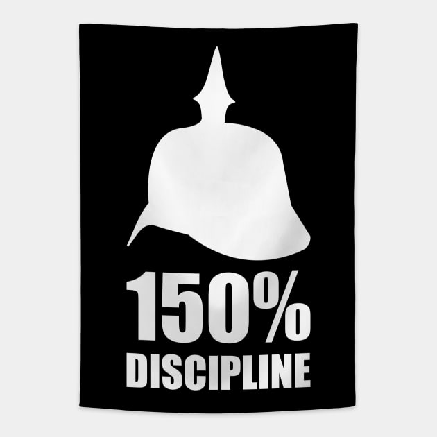 Prussia Germany 150% discipline with Pickelhaube Tapestry by FOGSJ